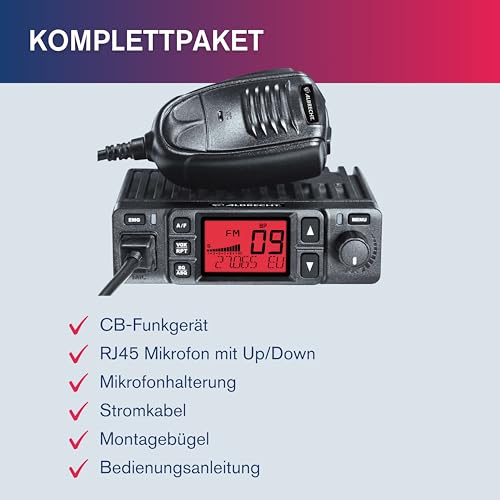 Albrecht AE6290 CB Funkgerät, 12629, mit integrierter Repeater/Relais Funktion, 12/24V, VOX, RJ-45 Westernstecker – Bild 8