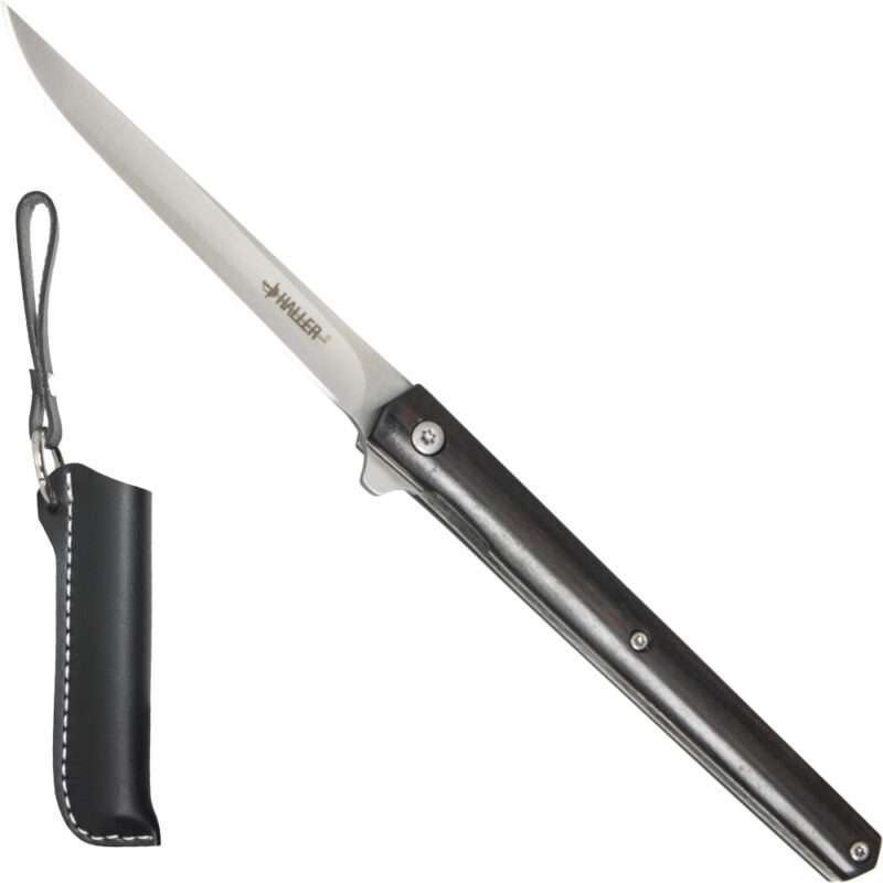 Gentlemen Taschenmesser mit Lederetui schlankes feines Messer