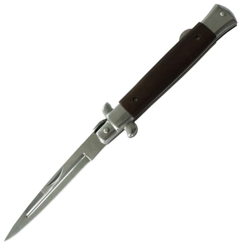 Stiletto Taschenmesser Ebenholzgriff legales Zweihand-Messer