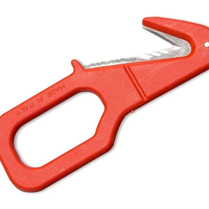 Rettungsmesser FKMD RESCUE DIVING STAINLESS STEEL. RED
