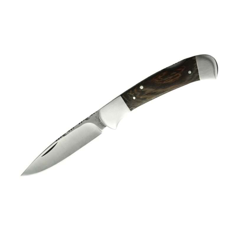 Taschenmesser Stahlbacken Wenge Holz §42a konform legal führen
