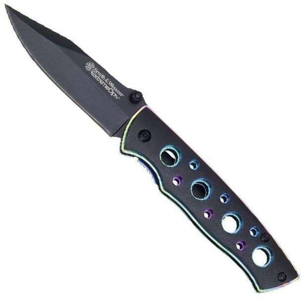 S&W Extreme Ops schwarz Rainbow Taschenmesser