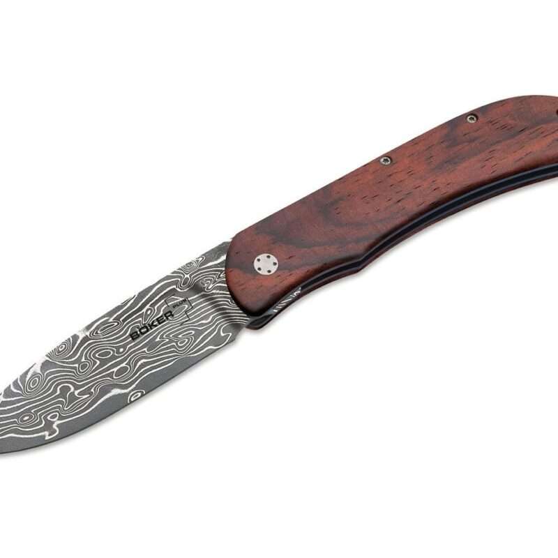 Taschenmesser BÖKER Plus Exskelibur 1 Damast Cocobolo §42a konform legal führen