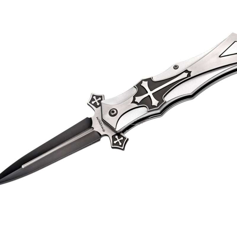 Taschenmesser Crusader legales einseitig geschliffen Gothic Stiletto